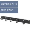 Qoltec Organizer kabli do szaf RACK 19 | 1U